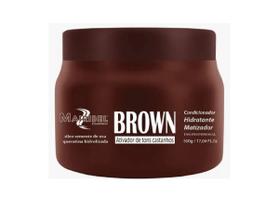 Mascara Matizadora Cabelo Castanho Brown 250G Mairibel - Mairibel Hidratylife