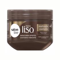 Máscara Matizadora efeito Castanho Meu Liso 300g Salon Line Máscara Matizadora efeito Castanho Meu Liso 300g Salon Line