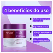 Mascara Matizadora Karseell Collagen Roxa Entrega rápida Original