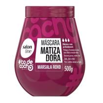 Máscara Matizadora Marsala Roxo 500g - Salon Line Máscara Matizadora Marsala Roxo 500g - Salon Line