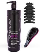 Máscara Matizadora Pink Efeito champanhe 1 litro Souple Liss