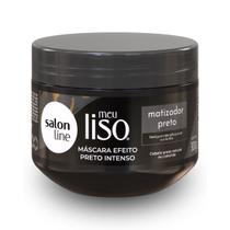 Máscara Matizadora Preto Intenso Brilho Salon Line 300g