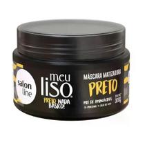 Máscara Matizadora Preto Meu Liso Salon Line 300G