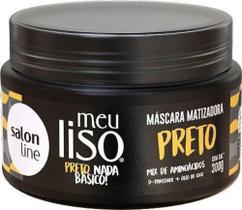 Máscara Matizadora Preto Nada Básico Meu Liso Salon Line 300g