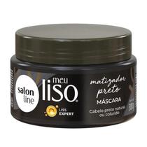 Máscara matizadora salon line meu liso preto 300g