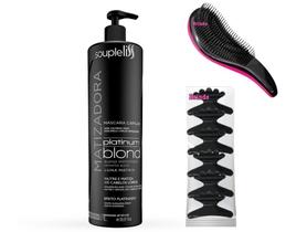 Máscara Matizadora Souple Liss Platinum Blond Efeito Platinado 1L