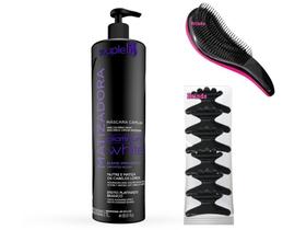 Máscara Matizadora Souple Liss Platinum White Efeito Branco 1000ml