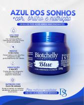 Máscara Matizadora Tonalizante Azul 250g Biotchelly Máscara Matizadora Tonalizante Azul 250g Biotchelly