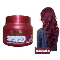 Máscara Matizadora Tonalizante Marsala 250g Biotchelly