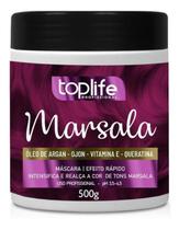 Máscara Matizadora Tonalizante Marsala Toplife 500Gr