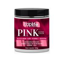 Máscara Matizadora Tonalizante Pink 500g Toplife