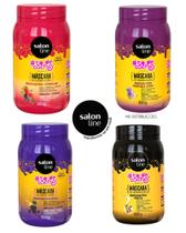 Máscara Matizadora Vermelha, Roxa, Roxo Marsala e Máscara Matizadora Preta - Salon Line