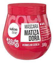Máscara Matizadora Vermelho Cereja 300g To de cacho Salon Line