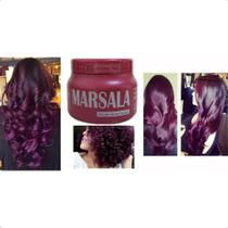 Máscara Matizadora Vinho Marsala óleo de semente de uva 250g Mairibel