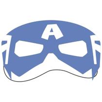Máscara Meia Face Capitão América Vingadores Marvel Meninos Máscara Meia Face Capitão América Vingadores Marvel Meninos