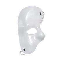 Máscara Meio Rosto Branca Fantasma da Ópera - Extra Festas