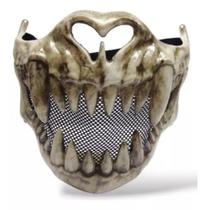 Máscara Meio Rosto Caveira Un Máscara Meio Rosto Caveira Un