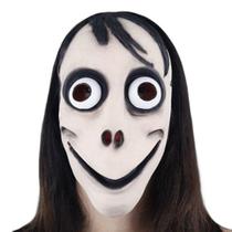 Máscara Menina Malvada Momo Terror Halloween Susto Fantasia - Spook