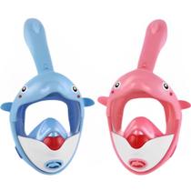 Máscara Mergulho Infantil Personalizada Golfinho Snorkel