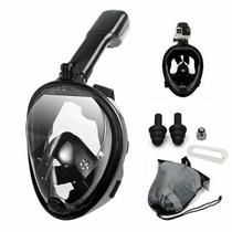 Máscara Mergulho Snorkel Full Face Suporte Gopro Câmera-L/Xl