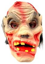 Máscara Monstro Zumbi com Cabelo - Látex - Lua de Cristal Fantasias