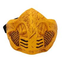 Máscara Mortal Kombat Scorpion Halloween Cosplay Latex Adulto