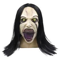 Máscara: Mulher chorando, fantasma, maldição assustadora, látex, Halloween, adulto