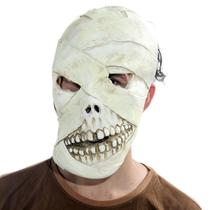 Máscara Múmia Caveira Branca Halloween Abrakadabra Fantasia Máscara Múmia Caveira Branca Halloween Abrakadabra Fantasia