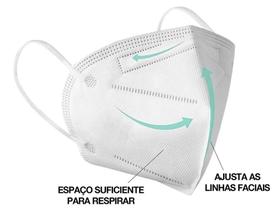 Mascara n95 com 5 camadas de proteção pff2, caixa com 50 unidades Mascara n95 com 5 camadas de proteção pff2, caixa com 50 unidades