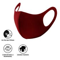 Máscara Não Descartáveis de Neoprene Bordô Unissex 1 un Máscara Não Descartáveis de Neoprene Bordô Unissex 1 un
