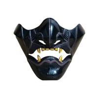 Máscara Ninja, capa plástica de meia face, fantasmas de Tsushima Máscara Ninja, capa plástica de meia face, fantasmas de Tsushima