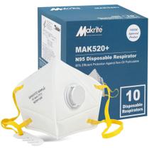 Máscara NIOSH N95 LotFancy 10PCS, respirador de partículas branco