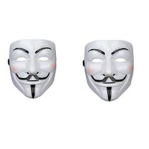 Máscara nobrand Halloween Cosplay Anonymous V for Vendetta (2) Branca Máscara nobrand Halloween Cosplay Anonymous V for Vendetta (2) Branca