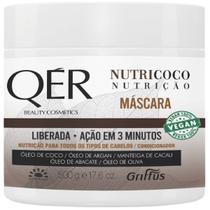 Máscara Nutrição Vegano Nutricoco QÉR Griffus 500g