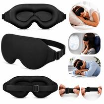 Máscara oculos de Dormir 3D Anatômica Bloqueio total da Luz Confortável e Ajustável