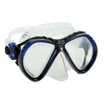 Máscara Óculos De Mergulho Apnéia Pesca Sub Onix Fun Dive - Transparente / Azul