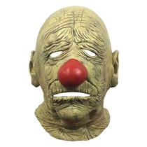 Máscara Old Clown Hood, capa suspensa de látex, Halloween, cosplay