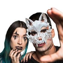 Máscara Osso Animal Lobo Esqueleto Caveira Halloween Máscara Osso Animal Lobo Esqueleto Caveira Halloween