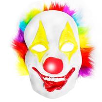 Máscara Palhaço Assustador de Látex Com Capuz Para Carnaval Halloween