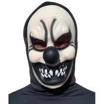 Máscara Palhaço Bravo Branca e Preta Halloween Carnaval Fantasia Teatro Terror Assustador Dia das Bruxas Cosplay