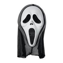 Mascara Pânico Com Capuz Fantasia Halloween Carnaval Festa Mascara Pânico Com Capuz Fantasia Halloween Carnaval Festa