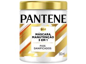 Máscara Pantene Pro-Vitaminas 3 Em 1 Manutenção Para Fios Danificados 550ml