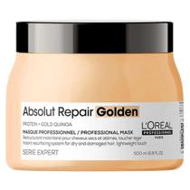 Máscara para Cabelos Quebradiços Loreal Absolut Repair Gold Quinoa Light 500g