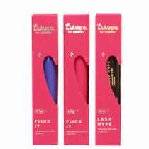 Máscara para Cílios Luluca By Melu Flick it Blink Pink e Ocean Eyes e Lash Hupe Everblack