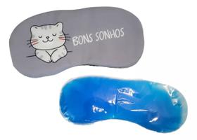 Máscara Para Dormir Descanso Dos Olhos Gel Térmico