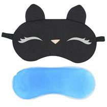 Máscara para dormir e descansar tapa olho com bolsa de gel