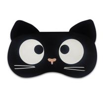 Máscara Para Dormir Gato Preto Gel Térmico Reduz Olheiras Máscara Para Dormir Gato Preto Gel Térmico Reduz Olheiras