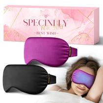 Máscara para olhos frios FACEMOON Cooling Gel Ice Pack 2 peças preta e roxa