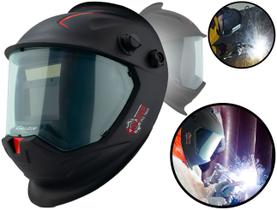 Máscara Para Solda Pro Tech Com Regulagem Escurecimento Automático Profissional Galzer