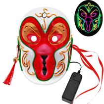 Máscara Peking Opera Full Face El Flashs Luminous PVC 127,5g Máscara Peking Opera Full Face El Flashs Luminous PVC 127,5g